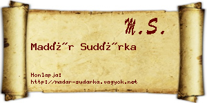 Madár Sudárka névjegykártya